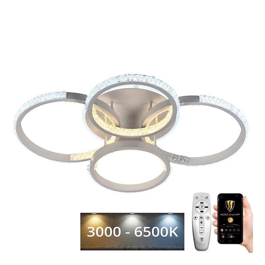 LED Dimmable surface-mounted chandelier LED/80W/230V 3000-6500K + remote control