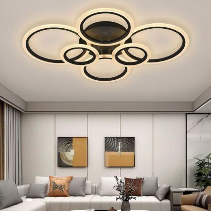 LED Dimmable surface-mounted chandelier LED/85W/230V 3000-6500K + remote control