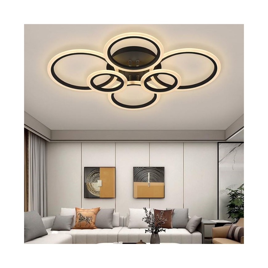LED Dimmable surface-mounted chandelier LED/85W/230V 3000-6500K + remote control