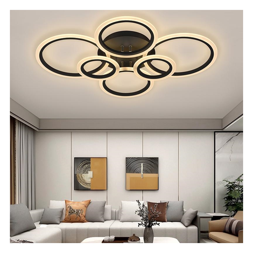 LED Dimmable surface-mounted chandelier LED/85W/230V 3000-6500K + remote control