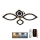 LED Dimmable surface-mounted chandelier LED/95W/230V 3000-6500K + remote control