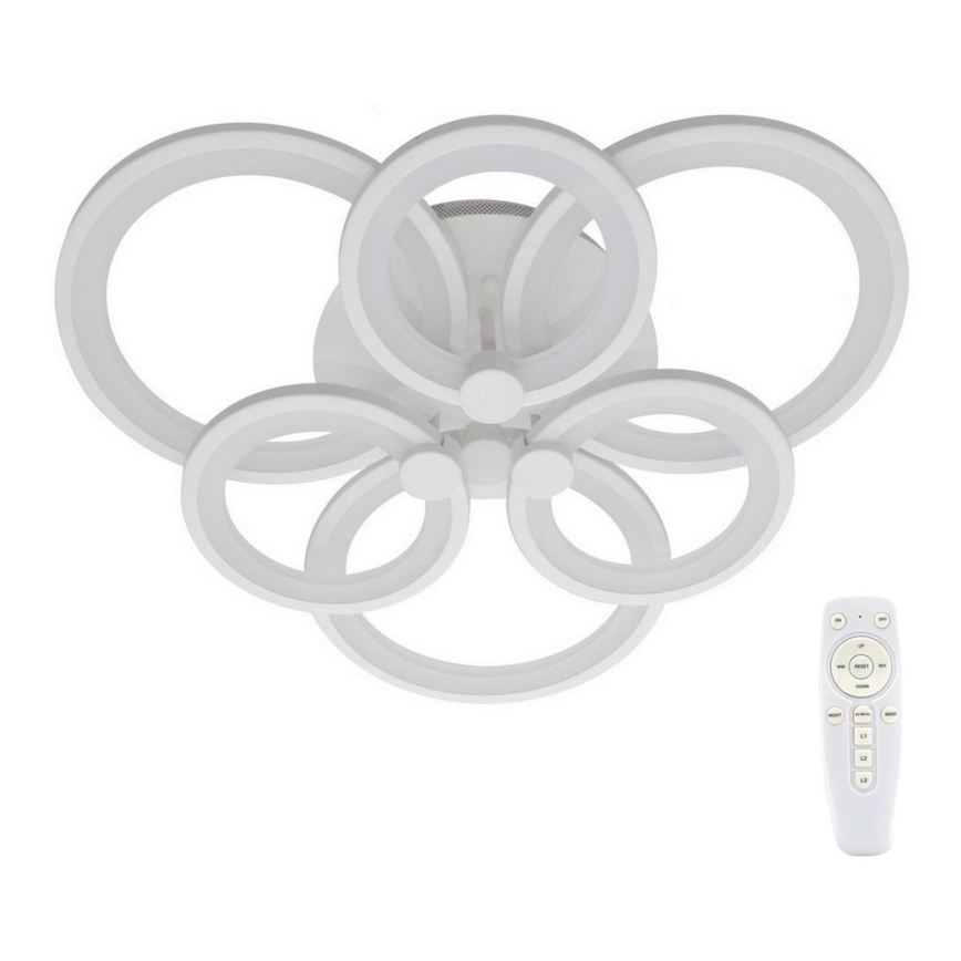 LED Dimmable surface-mounted chandelier SIENA LED/72W/230V white + remote control