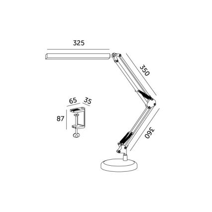 LED Dimmable table lamp 2in1 USB TENUIX LED/14W/5V 3000-6000K white