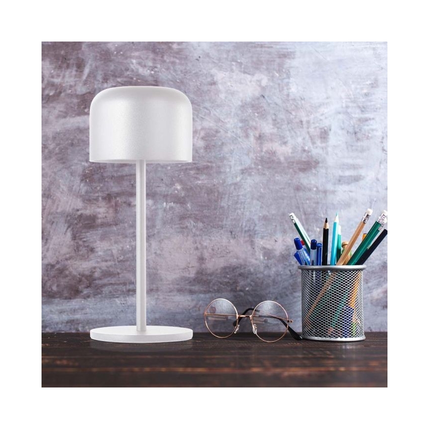 LED Dimmable rechargeable touch table lamp LED/1,5W/5V 2700-5700K IP54 2200 mAh white