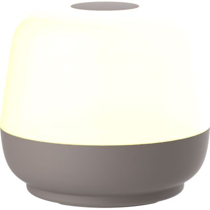 LED Dimmable touch outdoor table lamp SAMBA LED/1,2W/5V USB 1200 mAh IP44 grey