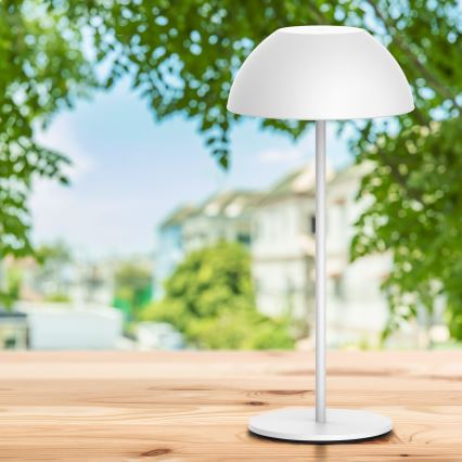 LED Dimmable touch outdoor table lamp TANZANIA LED/1,8W/5V USB 1800 mAh IP44 white