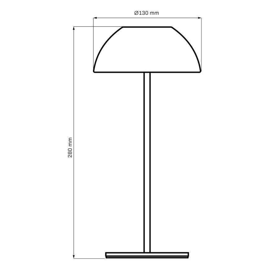 LED Dimmable touch outdoor table lamp TANZANIA LED/1,8W/5V USB 1800 mAh IP44 white