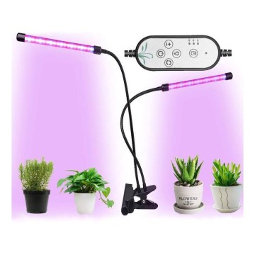 LED Dimmable table lamp with a clip for growing plants LED/8W/5V