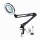 LED Dimmable table lamp with a magnifying glass LED/22W/5V 4000-6000K black