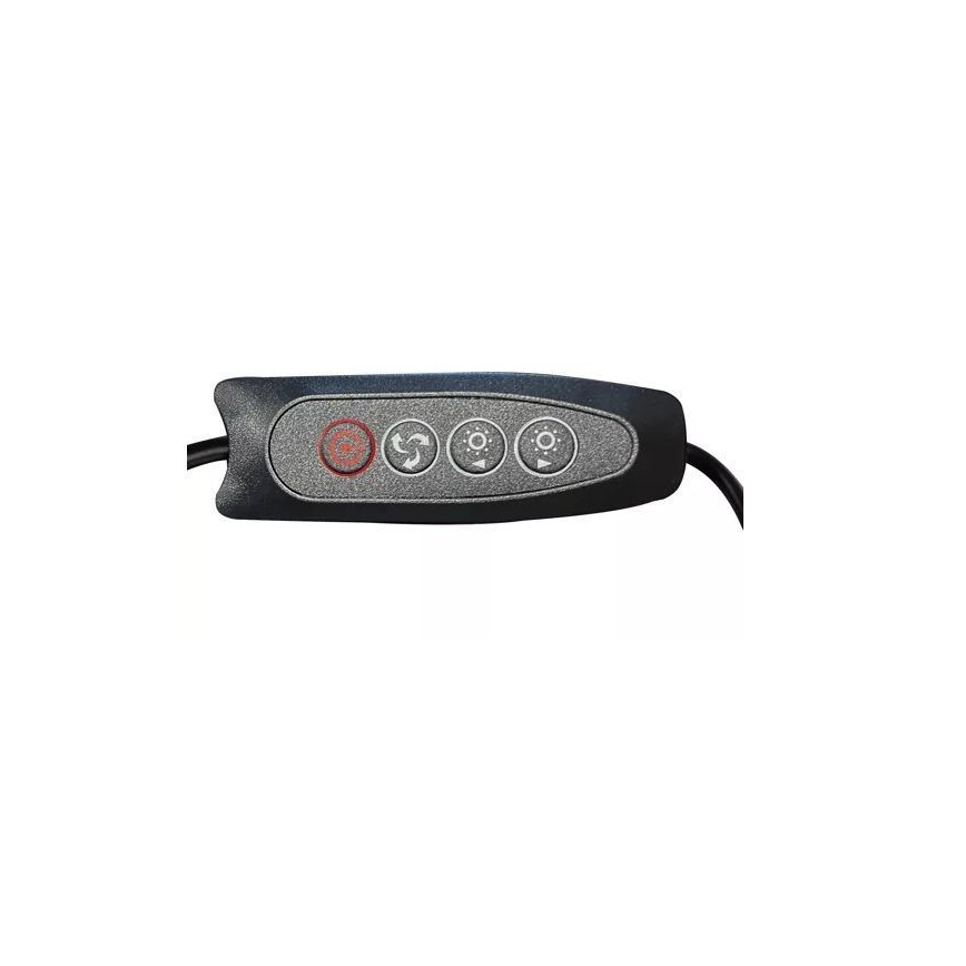 LED Dimmable table lamp with a magnifying glass LED/6W/5V 3000K/4000K/6000K black