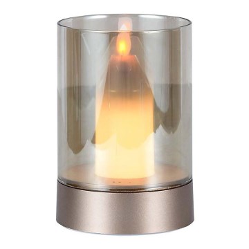 LED Dimmable table rechargeable lamp LED/2W/5V 3000K 2400 mAh copper