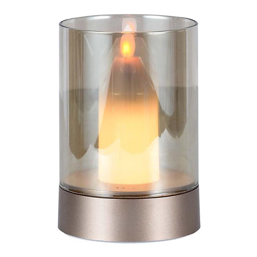 LED Dimmable table rechargeable lamp LED/2W/5V 3000K 2400 mAh copper