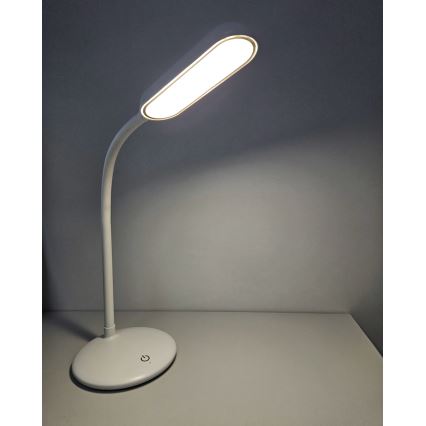 LED Dimmable touch flexible table lamp LED/6W/5V USB 1200 mAh white