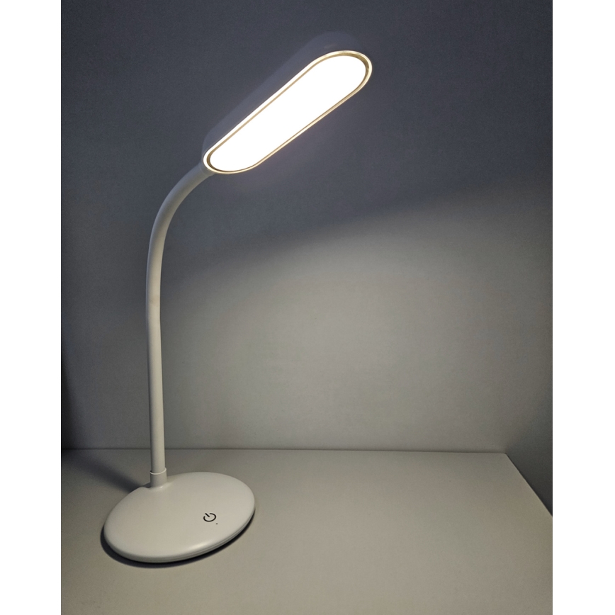 LED Dimmable touch flexible table lamp LED/6W/5V USB 1200 mAh white