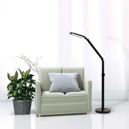 LED Dimmable touch floor lamp FERRARA LED/13W/230V 3000/4000/6000K black
