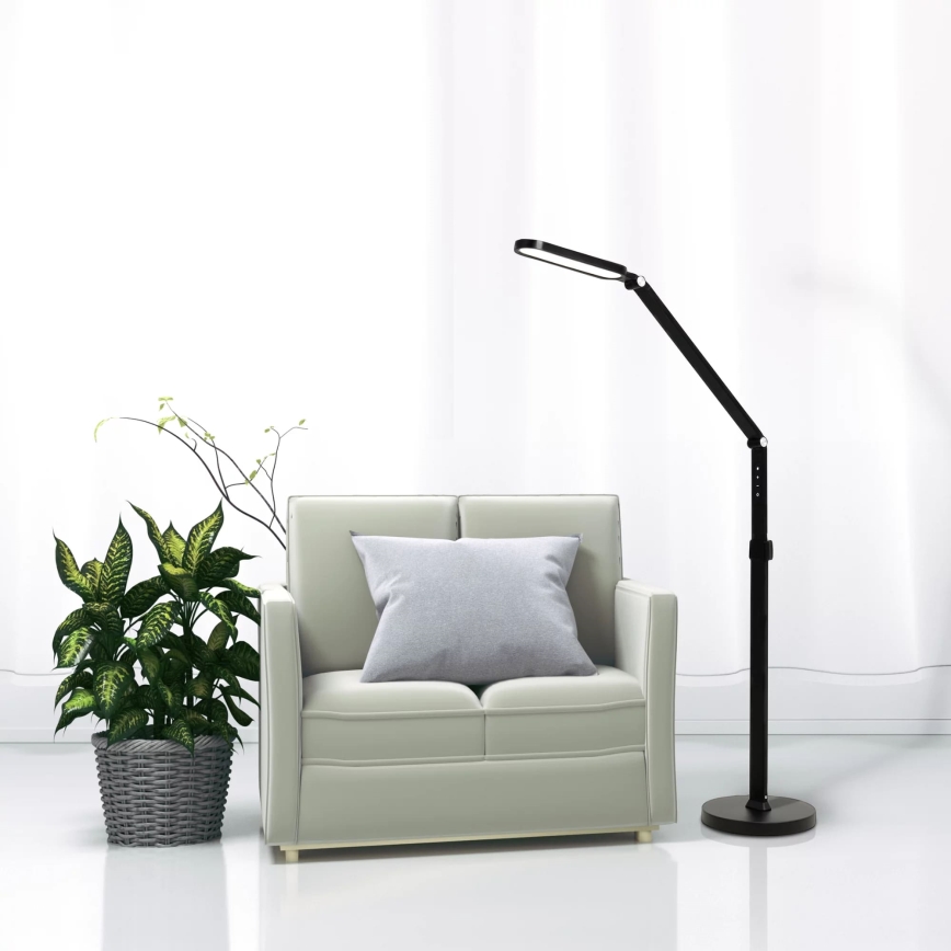 LED Dimmable touch floor lamp FERRARA LED/13W/230V 3000/4000/6000K black