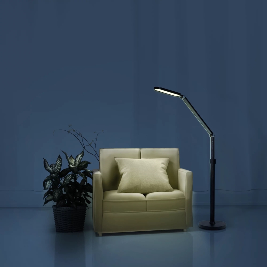 LED Dimmable touch floor lamp FERRARA LED/13W/230V 3000/4000/6000K black