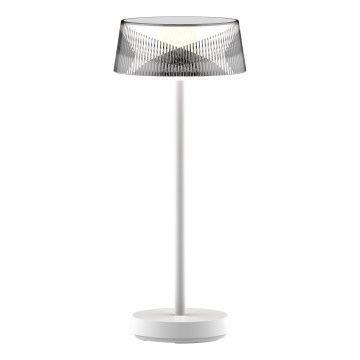 LED Dimmable touch outdoor table lamp CASABLANCA LED/3,4W/5V USB 3600 mAh IP44 white