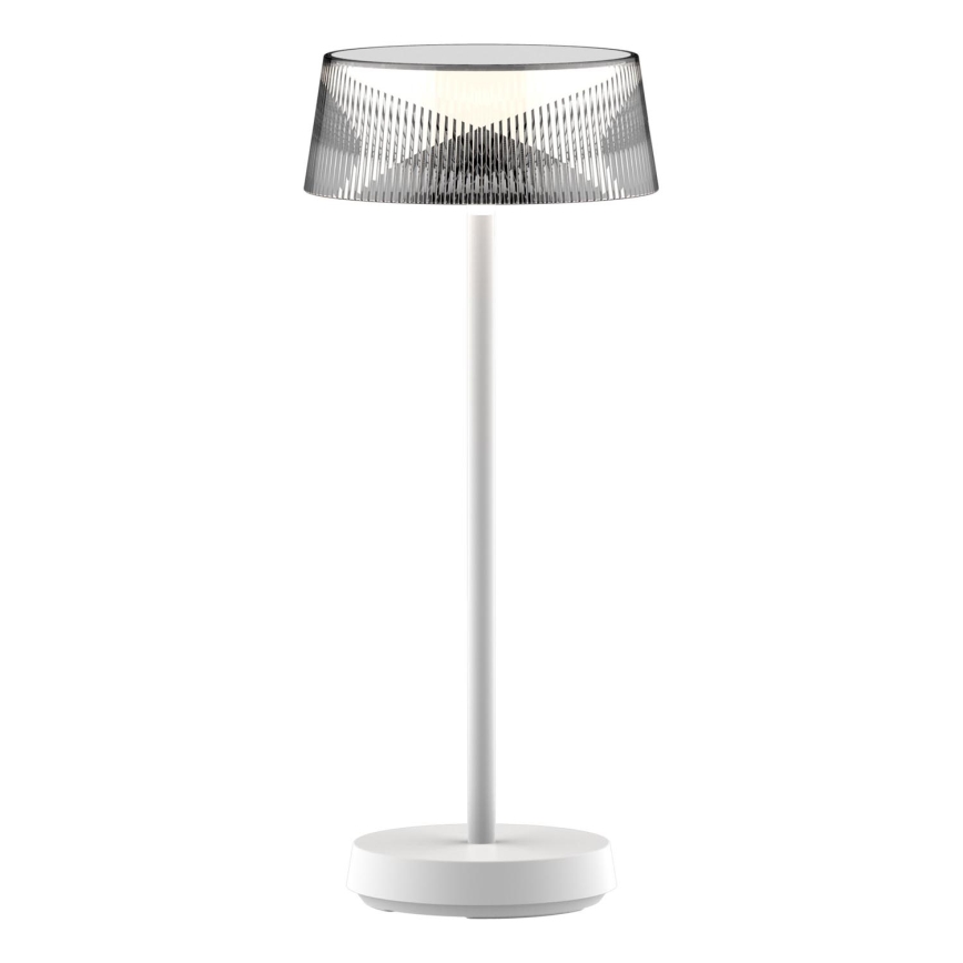 LED Dimmable touch outdoor table lamp CASABLANCA LED/3,4W/5V USB 3600 mAh IP44 white