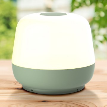LED Dimmable touch outdoor table lamp SAMBA LED/1,2W/5V USB 1200 mAh IP44 green