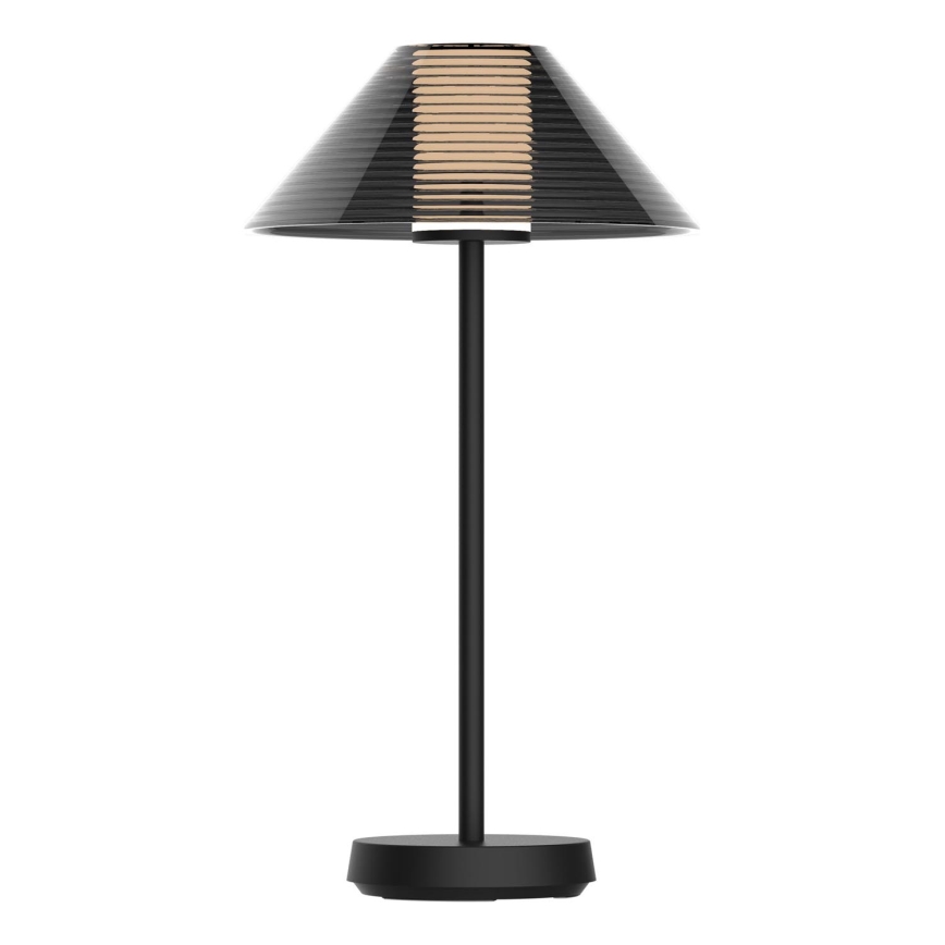 LED Dimmable touch outdoor table lamp SERENGETI LED/3,4W/5V USB 3600 mAh IP44 black
