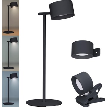 LED Dimmable touch rechargeable lamp 3in1 LED/4W/2000 mAh 3000/4000/6500K black