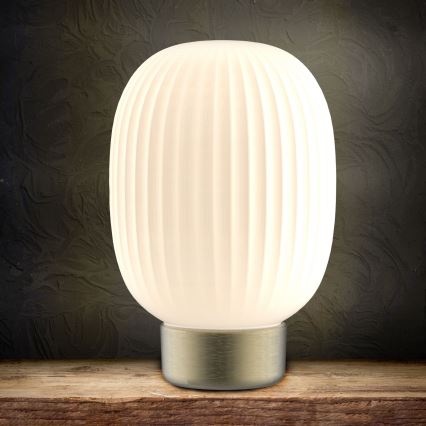 LED Dimmable touch table lamp LATTE LED/1,8W/5V USB 2000 mAh gold/white