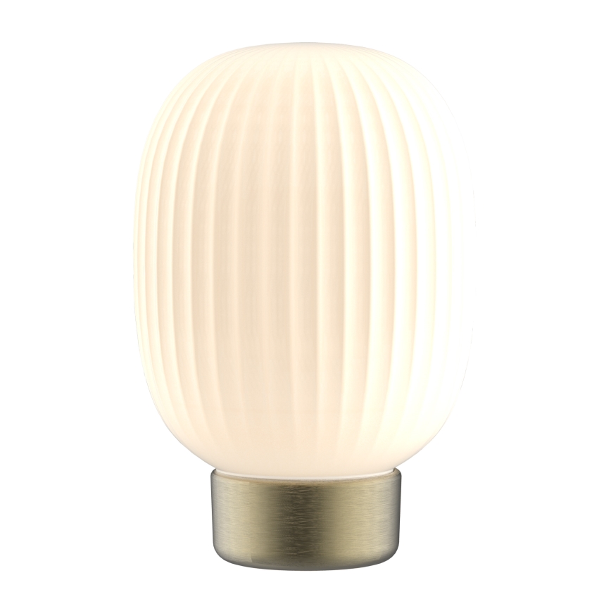 LED Dimmable touch table lamp LATTE LED/1,8W/5V USB 2000 mAh gold/white
