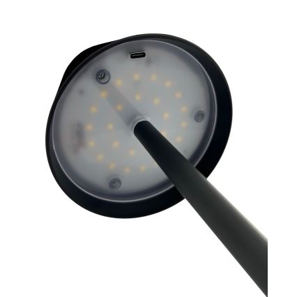 LED Dimmable touch table lamp LED/5W/5V USB 1200 mAh black
