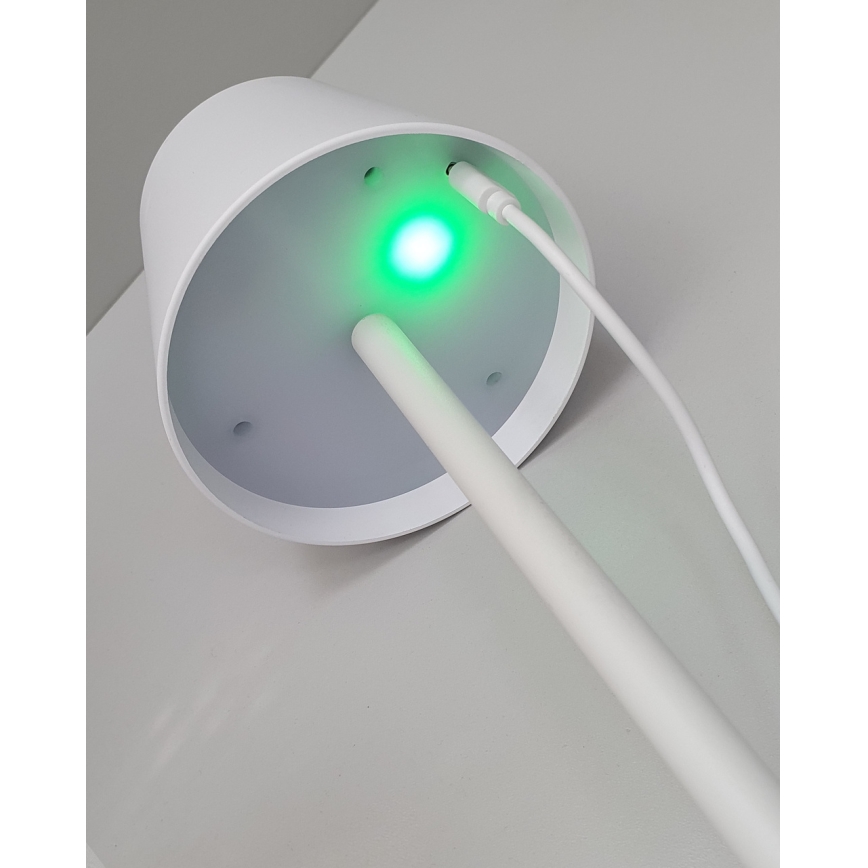 LED Dimmable touch table lamp LED/5W/5V USB 1200 mAh white