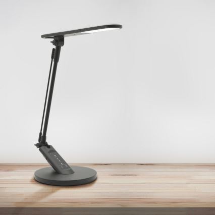 LED Dimmable touch table lamp OPTIMUM LED/7W/230V USB 3000/4000/6000K black