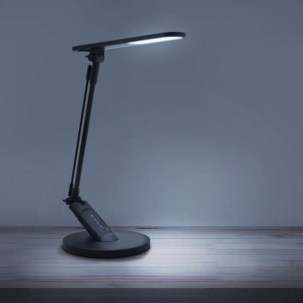LED Dimmable touch table lamp OPTIMUM LED/7W/230V USB 3000/4000/6000K black