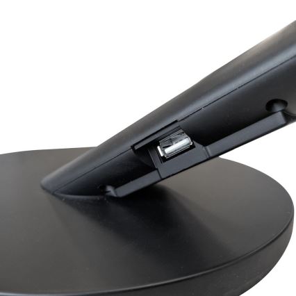 LED Dimmable touch table lamp OPTIMUM LED/7W/230V USB 3000/4000/6000K black