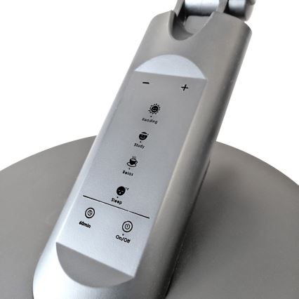 LED Dimmable touch table lamp OPTIMUM LED/7W/230V USB 3000/4000/6000K silver