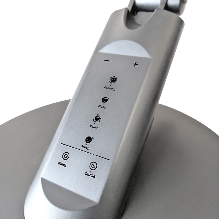 LED Dimmable touch table lamp OPTIMUM LED/7W/230V USB 3000/4000/6000K silver
