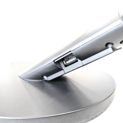 LED Dimmable touch table lamp OPTIMUM LED/7W/230V USB 3000/4000/6000K silver
