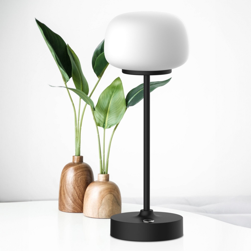 LED Dimmable touch table lamp RIMINI LED/2W/5V USB 2000 mAh black/white