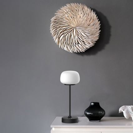 LED Dimmable touch table lamp RIMINI LED/2W/5V USB 2000 mAh black/white