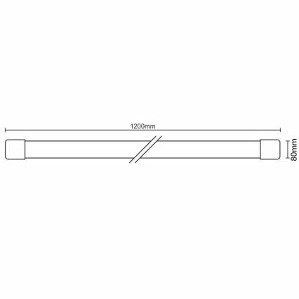LED Dimmable under kitchen cabinet light LED/40W/230V 3000-6500K Wi-Fi Tuya IP40