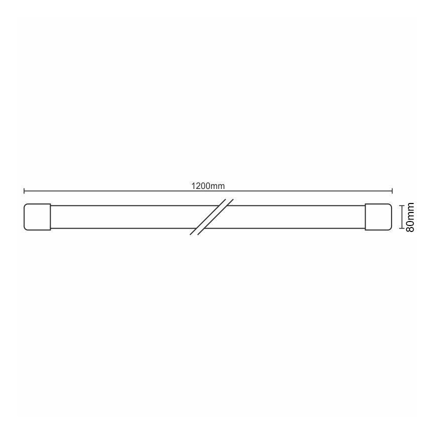 LED Dimmable under kitchen cabinet light LED/40W/230V 3000-6500K Wi-Fi Tuya IP40