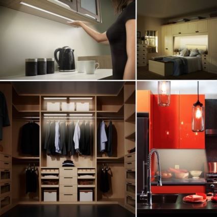 LED Dimmable under kitchen cabinet light with a sensor LED/5W/12/230V