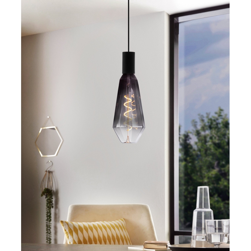 LED Dimmable VINTAGE Bulb E27/4W/230V 1800K Smoked - Eglo 110238