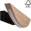 LED Dimmable wall light DUBAI LED/6,5W/230V oak – FSC certified