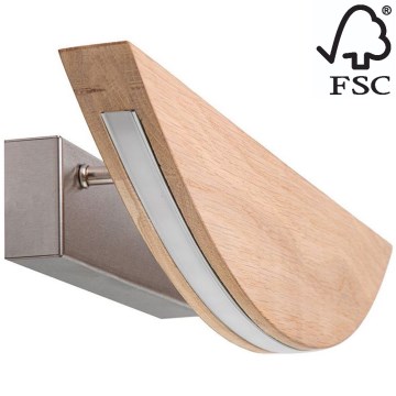 LED Dimmable wall light DUBAI LED/6,5W/230V oak – FSC certified