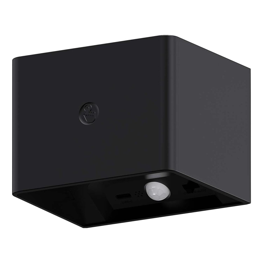 LED Dimmable wall touch light with sensor MIRI LED/2,5W/3,7V 3000/4000/6400K 4000 mAh black