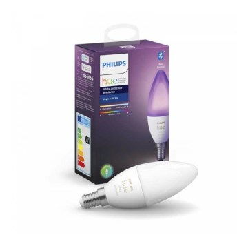 LED Dimming bulb Philips Hue WHITE AND COLOR AMBIANCE B39 E14/5,3W/230V 2200K - 6500K