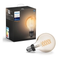 LED Dimming bulb Philips Hue WHITE FILAMENT G93 E27/7W/230V 2100K