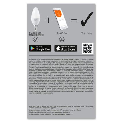 LED Dimming bulb SMART+ E14/5W/230V 2700K-6500K Wi-Fi - Ledvance