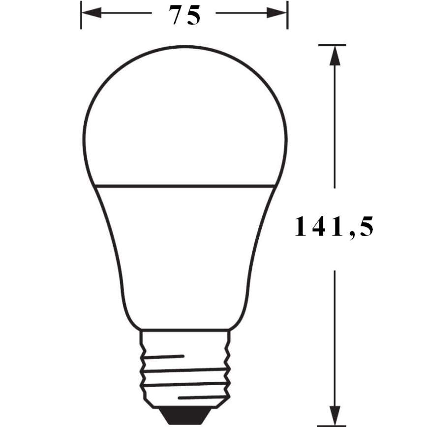 LED Dimming bulb SMART+ E27/14W/230V 2,700K-6,500K Wi-Fi - Ledvance