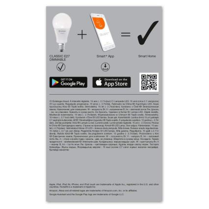 LED Dimming bulb SMART+ E27/14W/230V 2,700K Wi-Fi - Ledvance
